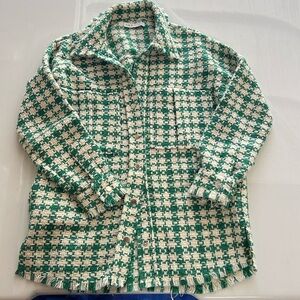 OKP designer houndstooth coat sz medium